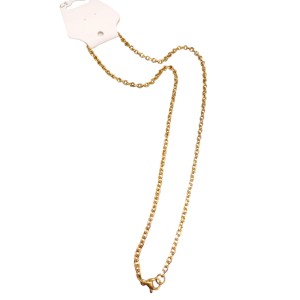 collar en acero dorado