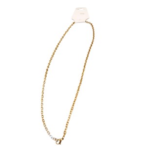 Collar de acero dorado