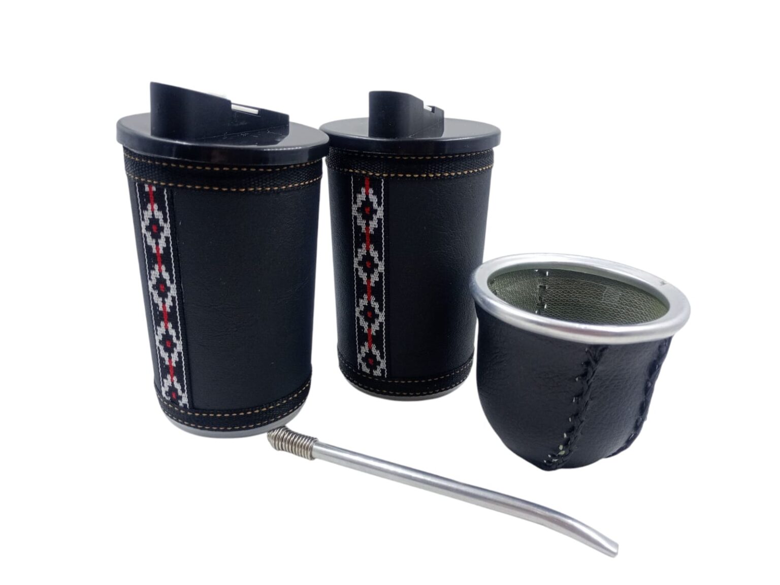 Set matero mate + azucarero y yerbero + bombilla - Imagen 2