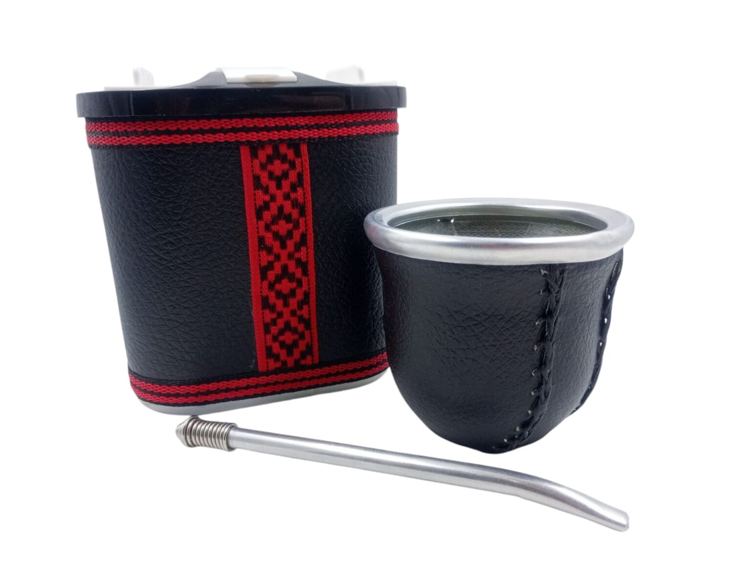Set matero mate + azucarero y yerbero +bombilla - Imagen 3