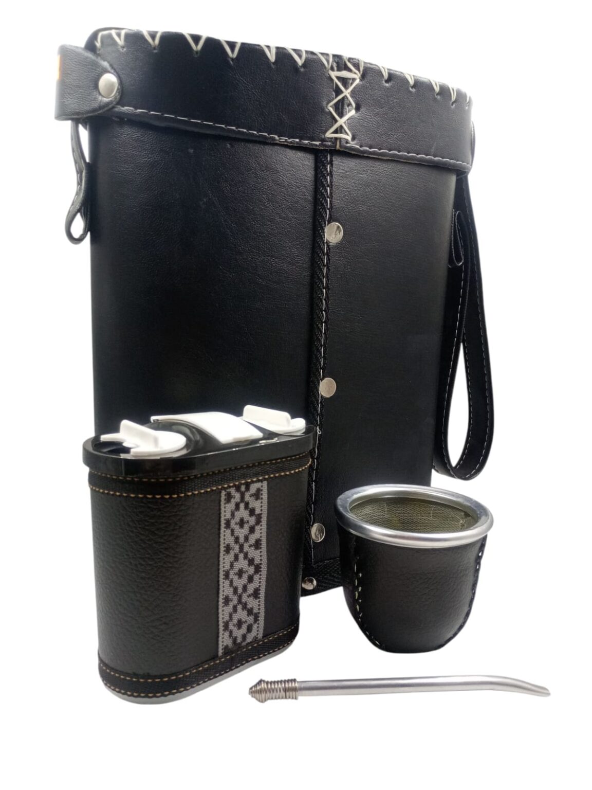 Set matero mate + azucarero y yerbero +bombilla - Imagen 5