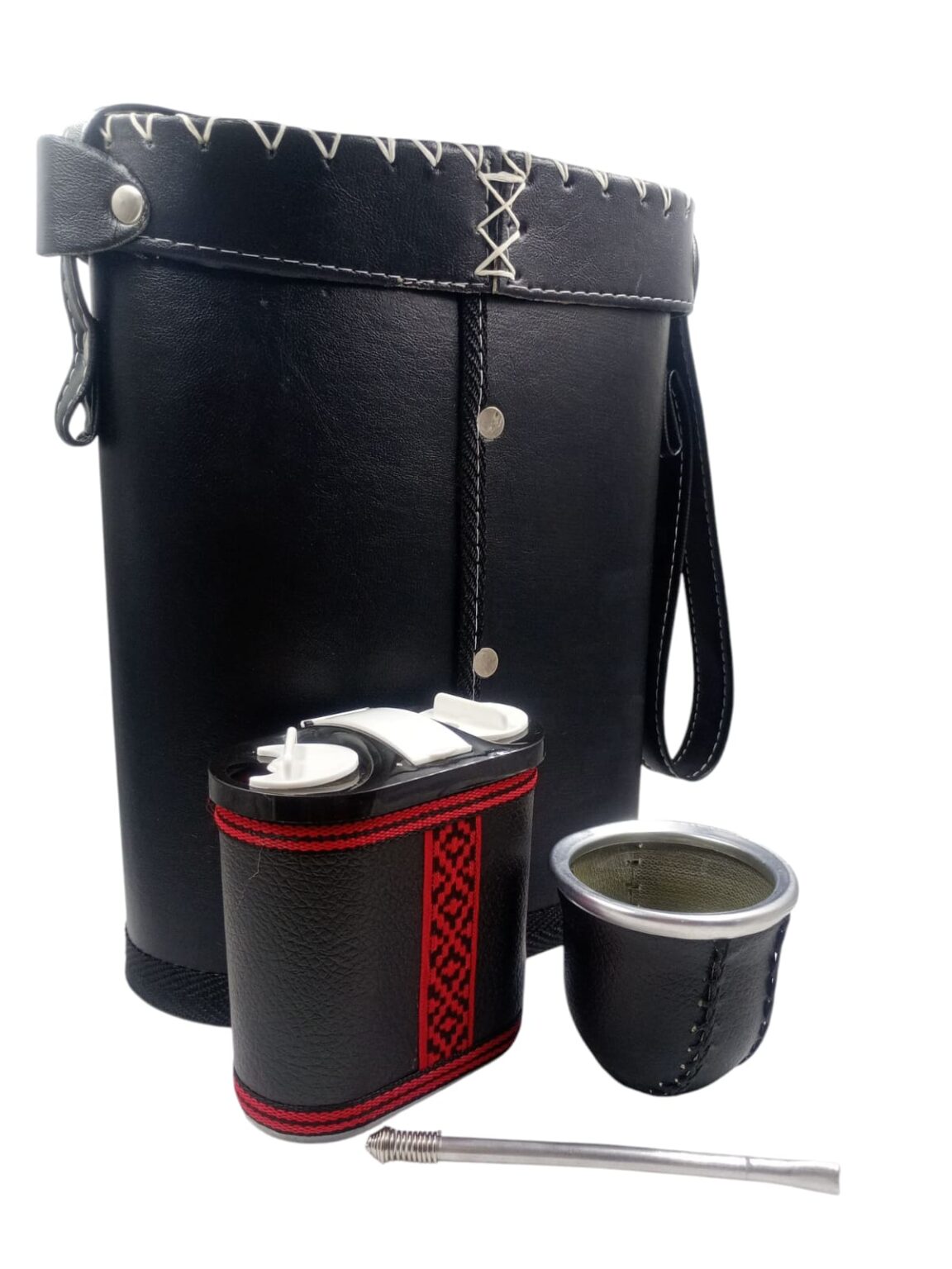 Set matero mate + azucarero y yerbero +bombilla - Imagen 6