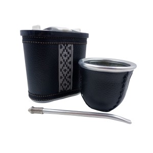 Set matero mate + azucarero y yerbero +bombilla