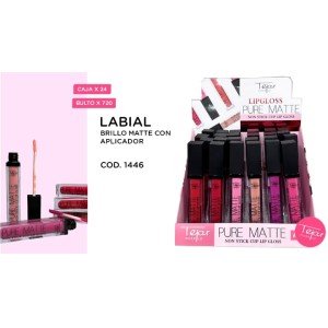 Brillo labial matte con aplicador