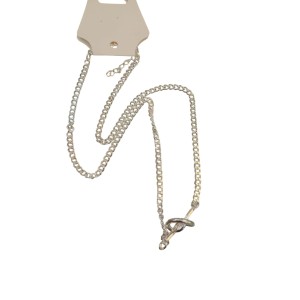cadena con dije de nudo acero blanco