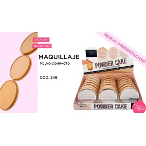 Maquillaje polvo compacto
