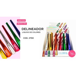 Delineador liquido en colores