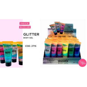 Glitter body gel