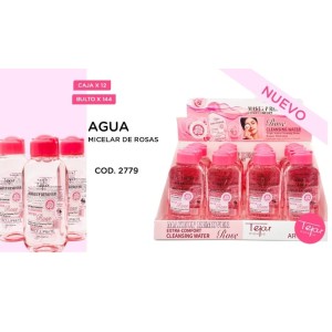 Agua micelar de rosas