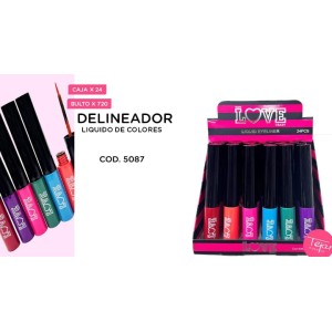 Delineador liquido de colores