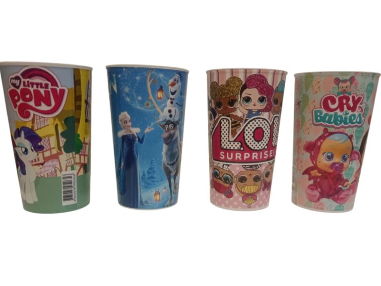 Vasos de niño con diseños y bombilla - Imagen 2