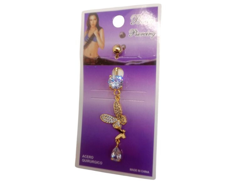 Piercing ombligo en acero dorado - Imagen 3