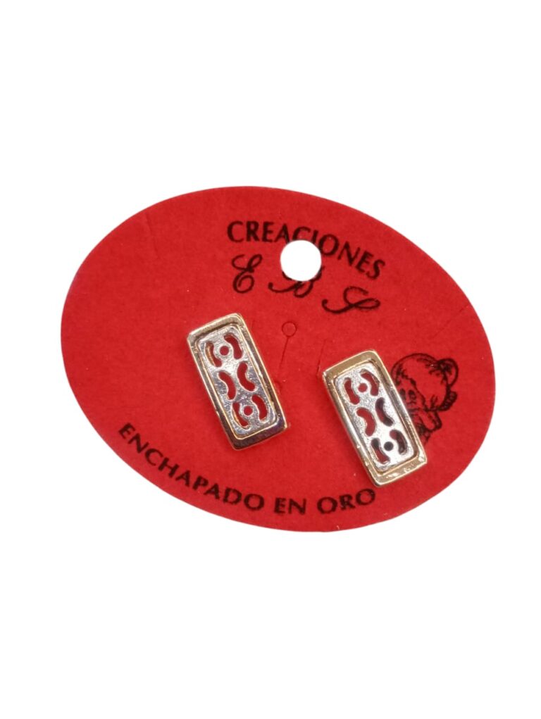 Aritos enchapados en oro - Imagen 2