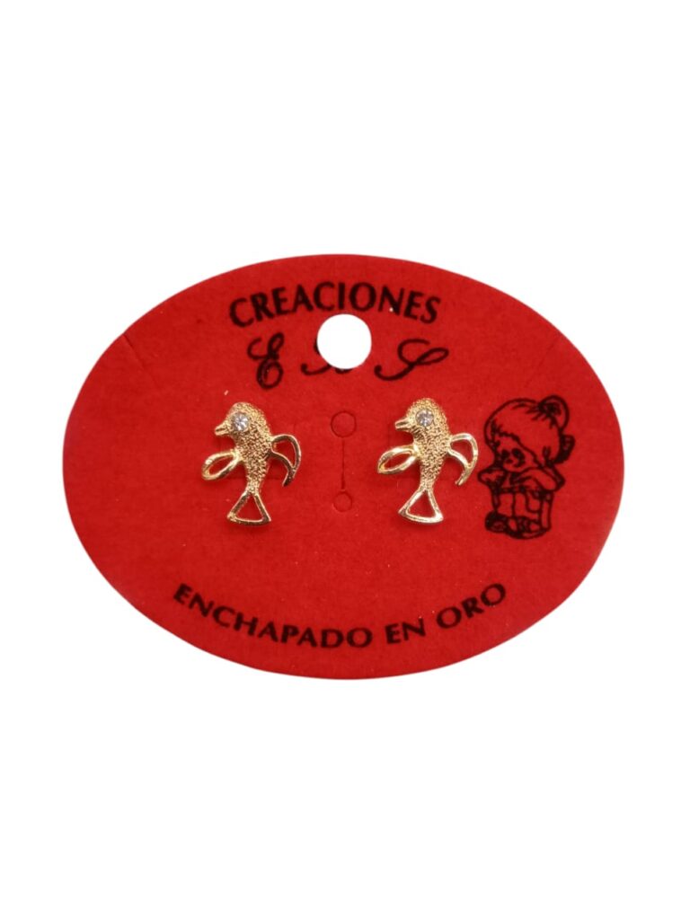 Aritos enchapados en oro - Imagen 6