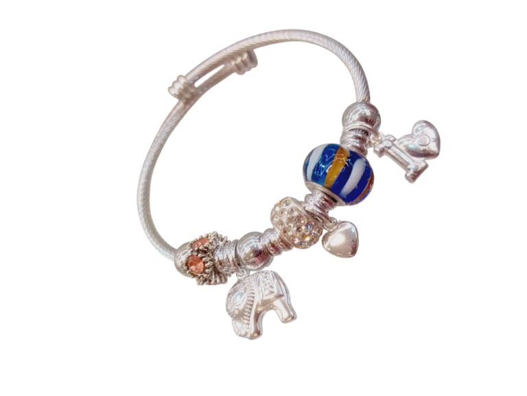 Pulseras con dijes en acero blanco varios modelos - Imagen 5
