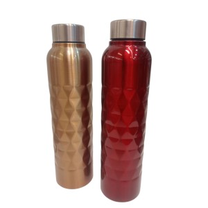 Botellas de acero labrada