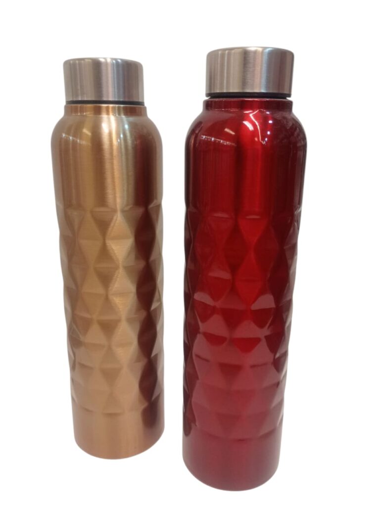 Botellas de acero labrada