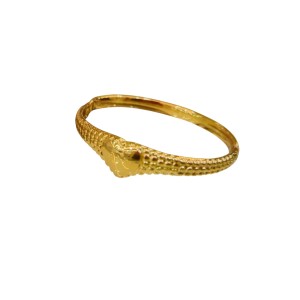 Esclavas en acero dorado