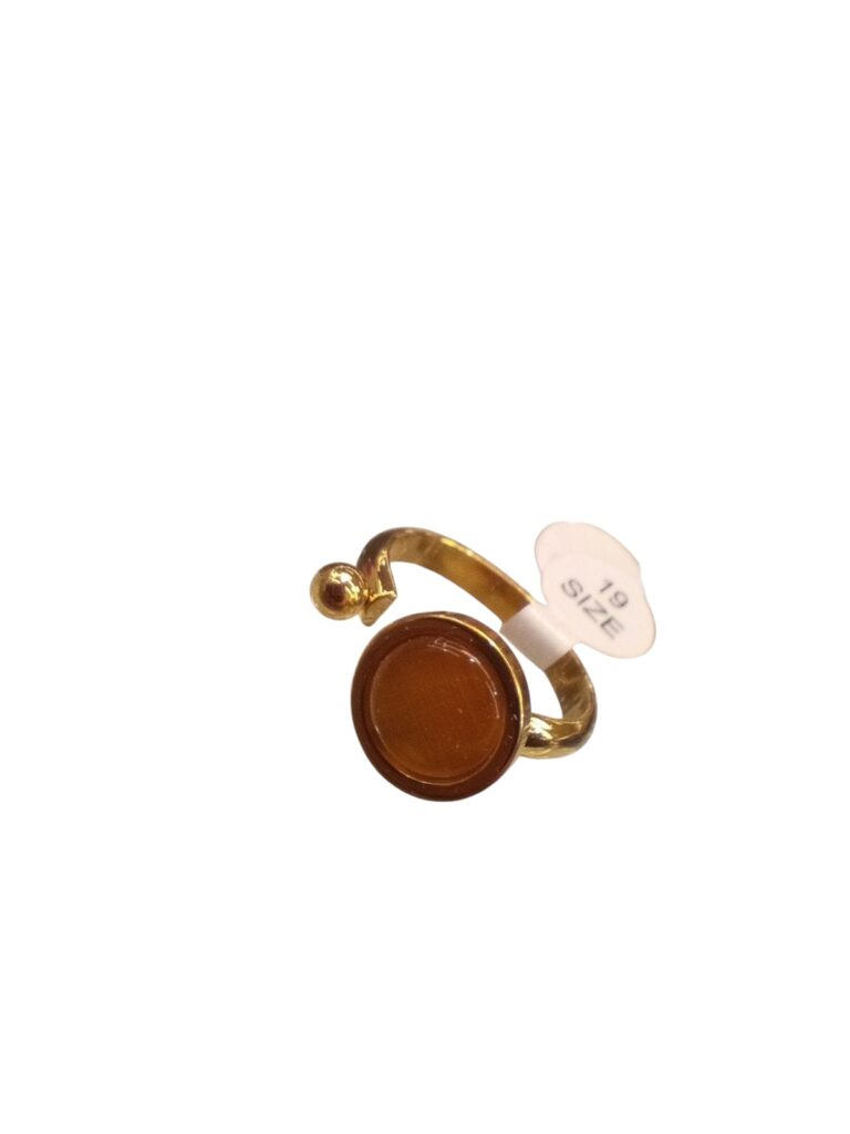 Anillos luna de acero dorado - Imagen 4