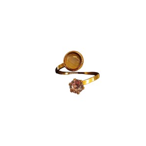 Anillos de acero dorado