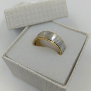 ANILLO ALIANZA LABRADO COMBINADO X6 (TALLES SURTIDOS)