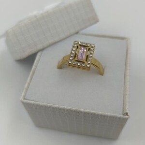 ANILLO CUADRADO STRAS X6 (TALLES SURTIDOS)