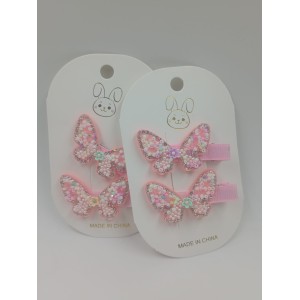 TRABAS PICO GRANDES DE MARIPOSAS CON STRAS