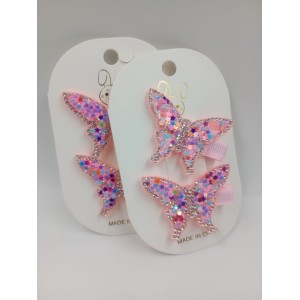 TRABAS PICO GRANDES DE MARIPOSAS CON STRAS