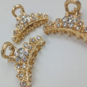 BROCHE X12 DORADO STRAS FLOR STK2537