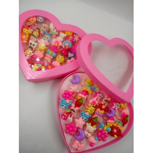 CAJA ANILLOS INFANTILES CORAZON