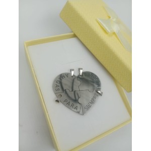 DIJE ROMPECABEZAS CORAZON PARA COMPARTIR