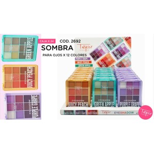 SOMBRA PARA OJOS X12 COLORES