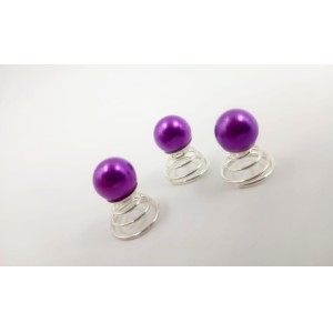 HORQUILLAS ESPIRAL CON PERLAS X12 UIDADES