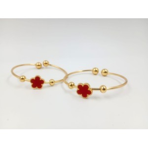 PULSERAS BRAZALETE EN ACERO DORADO