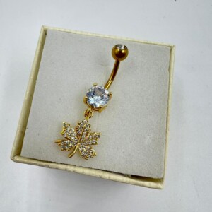 PIERCING OMBLIGO A.D HOJA OTOÑO