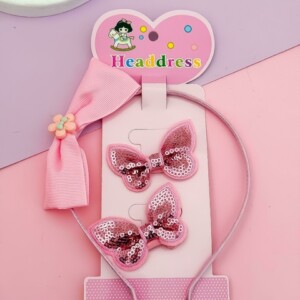 SET INFANTIL VINCHA MOÑO + COLINES MOÑO X2