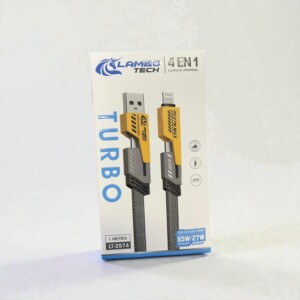 Cable Lambo Tech Turbo 4 en 1 - Carga Rápida 65W/27W