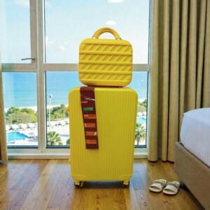SET VALIJA + MALETIN AMARILLA