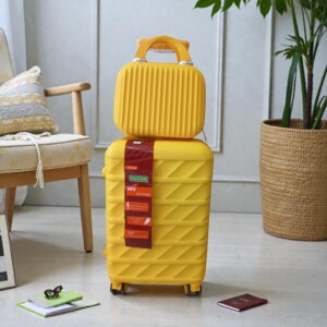 SET VALIJA + MALETIN AMARILLO