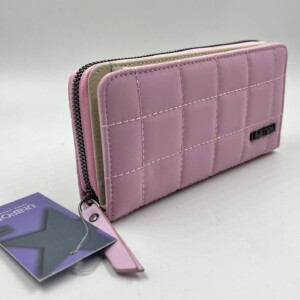BILLETERA 1 CIERRE + SOLAPA ROSA