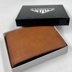 BILLETERA HOMBRE MARRÓN LISA