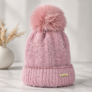 GORRO C/BRILLOS Y POMPOM