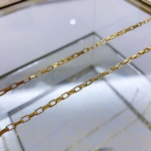CADENA BOX ACERO DORADO