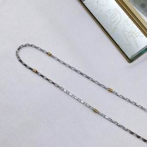 CADENA BOX ACERO QUIRURGICO C/DUBBLE DORADO