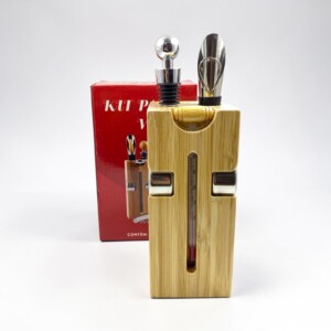 KIT PARA VINO DE MADERA