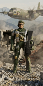 SOLDADO CON ARMA