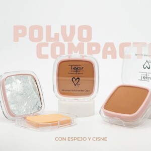 POLVO COMPACTO C/ESPEJO Y ESPONJA
